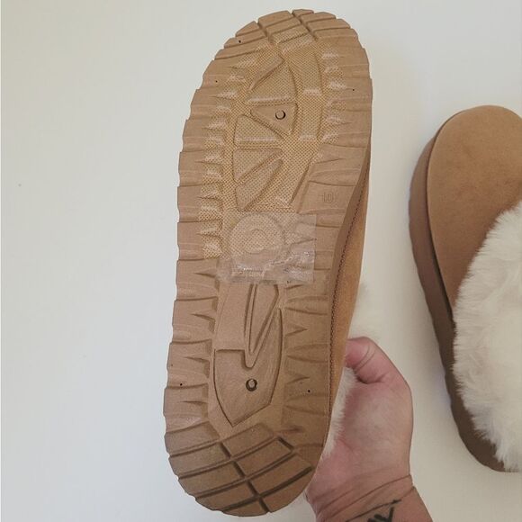 Boutique Platform Fur Lined Slip On Slipper Shoes Size 10 - Picture 4 of 7